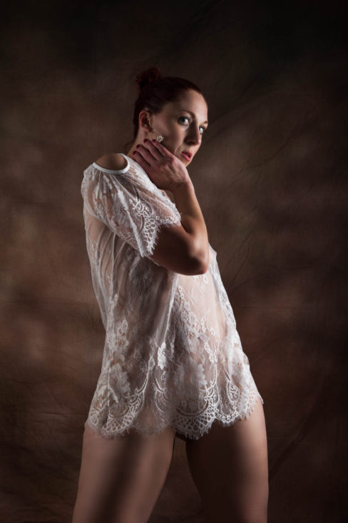 Red Tango in nightie