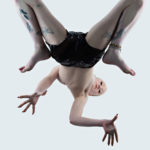 Image of Britney Sebourn seen from below