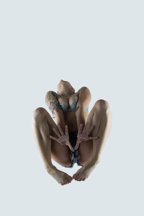 Image of Ayeonna Gabrielle in jean shorts