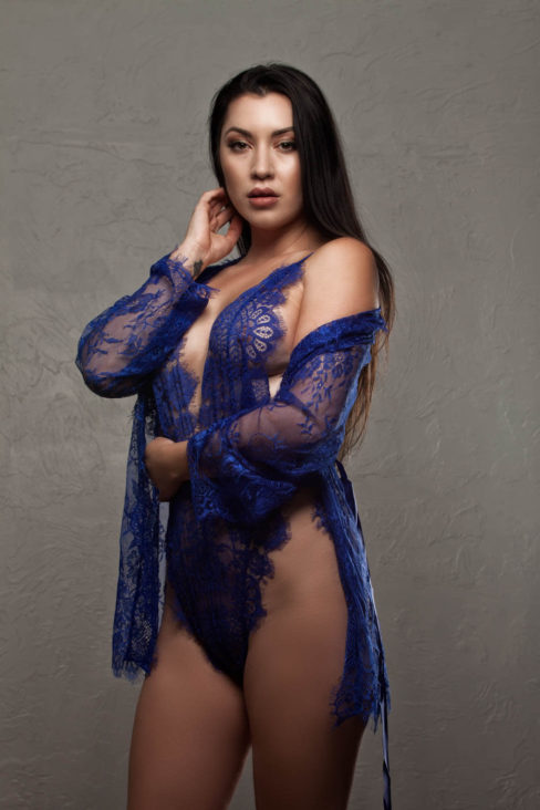 Bella Burke purple glamour