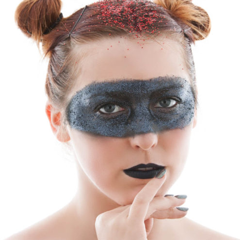 Brenna Clanahan's glitter head shot