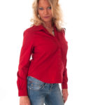Image of Tia Stovall with a red top