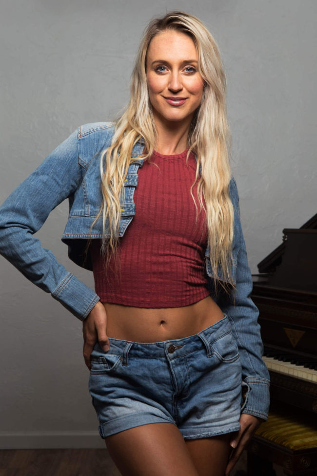 Glamour portrait of Chelsea Marie wearing Jeans