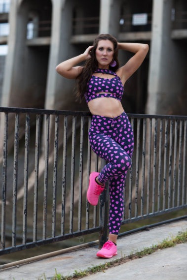 Portrait image of Southern Peach Fit for StreetMeetOK shoot at Lake Overhoser