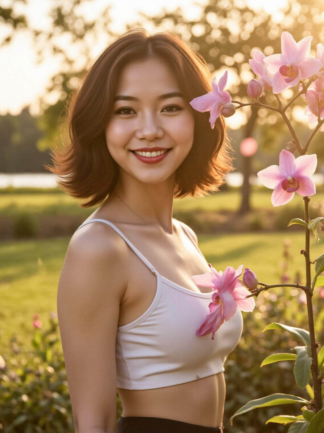 mira-sison-pink-lotus-blossoms-park-photo-shoot-oklahoma-city